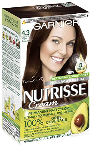 GARNIER, Haarfarbscreme, Nutrisse im Farbton 4.3 Capuccino
