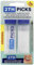 2TH Picks®. Palillos Interdentales de Plástico Extra Suaves y Resistentes. Con Doble Función | Cepillo Interdental + Rascador de Encías | Pack Económico de 120 Palillos