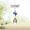 WEISIPU Crystal Suncatcher Prism - Dragonfly Suncatchers for Windows Hanging Rainbow Maker for Windows, Christmas Tree Decor, Gifts (Blue)