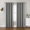 CUCRAF Blackout Curtains for Bedroom Light Grey Curtains 72 Inch Drop 2 Panels,Thermal Curtains for Living Room, Eyelet Black Out Curtains as Soundproof Room Dividers W46 x L72
