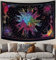 THE ART BOX The Sonne Mond Stern Spiritueller Asthetischer Wandteppich Regenbogen – 135 x 210cm Reine Baumwolle Hippie Wand Tuch zum Aufhängen Tagesdecke Tierkreis Tapestries