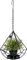 DanDiBo Blumenampel Innen Metall Wand Hängepflanzen 64 cm 96075 S mit Tür 6 Ecken Pflanzenhänger Blumenhänger Topfhänger Blumen Blumentopfhänger Hängetopf