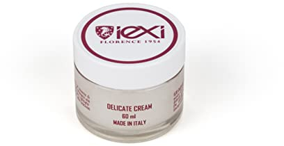 IEXI Delicate Cream - Crème idéale pour Nettoyer le Cuir - Made Italy - Nettoyage Chaussures Vêtements Sacs et Ceintures Fauteuils, Sièges Auto Moto - Donne un Effet Naturel au Toucher - Format 60 ml