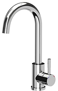 VBChome Inox Spültischarmatur Chrom Edelstahl 360°drehbar U- Form Küche Wasserhahn Küchenarmatur Einhebel Spültischbatterie Spüle Mischbatterie Kalt-warm Farbe: Silber-Chrom
