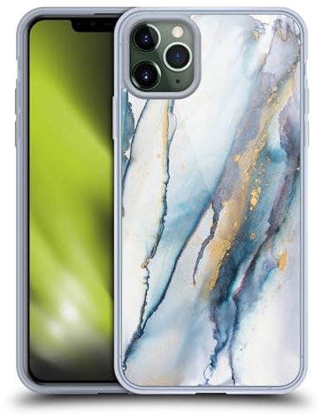 Head Case Designs Officially Licensed LebensArt Blue Gold Glamour Patterns Gel Case [Military Grade Protection] Compatible with Apple iPhone 11 Pro Max and Compatible with MagSafe
