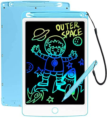 Toys for 3-6 Years Old Girls Boys, ScriMemo Doodle Board 10 Inch Drawing Pad Girl Toys for 2 3 4 5 6 Year Old Girls Gifts (Blue)