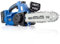 Hyundai 20v 10 Bar Lithium-ion Brushless Cordless Chainsaw with 4ah Battery and Charger, Average Run Time Up to 52min, Lightweight & Powerful Chain Saw, 3 Year Warranty