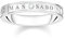 Thomas Sabo Ring mit weißen Steinen Recyceltes 925 Sterling Silber Zirkonia, Größe 52, TR2253-051-14-52