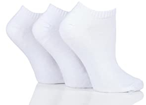 Glenmuir Womens Cushion Bamboo Sports Trainer Socks Pack of 3