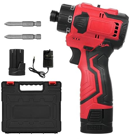 Cordless Drill Driver, Weytoll 16.8V Cordless Drill and Impact Driver Set Lithium Screwdriver Torque Adjustable 2 Speed Control Modes Multifunctional Repairing Tool Kit Brushless Motor