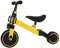 2 in 1 Kinder Dreirad & Laufrad & Balance Bike Mit Verstellbarem Sitz und Lenker, Tricycle Mit Abnehmbaren Pedalen, Für 1-3 Jahre Alt (Gelb)