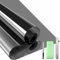 Qualsen Vinilo Adhesivo Cristal Vinilo Espejo para Ventanas Privacidad Anti UV Control del Calor Película de Unidireccional Reflectante Vinilos para Cristales （Negro-plateadoo，44.3x200cm）