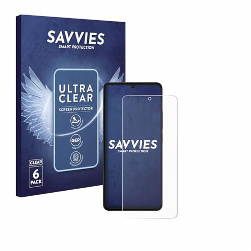 savvies Protector Pantalla para Xiaomi Poco X6 Pro (6 Unidades) Película Ultra Transparente