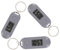Holibanna 3St Schlüsselanhänger Uhr Digitale Taschenuhr Mini-Uhren-Schlüsselanhänger Schlüsselbund Digitaluhr Studentenuhren elektronische Uhren tragbar Geschenk digitaler Clip