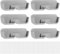 RoadLoo Brillenhalter, 6 Stück Brillenablage Wand Brillenaufbewahrung Brillenhalter Wand Brillenaufbewahrung Brillenablage Wand Organizer Wandmontage zum Aufhängen der Brille Sonnenbrillen (grau)