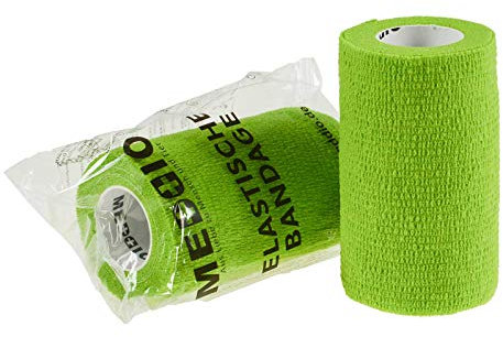Vethaft Extra selbsthaftende Bandage 10cm Haftbandage für Huf-, Klauenpflege + Veterinärmedizin, Farbe:hellgrün