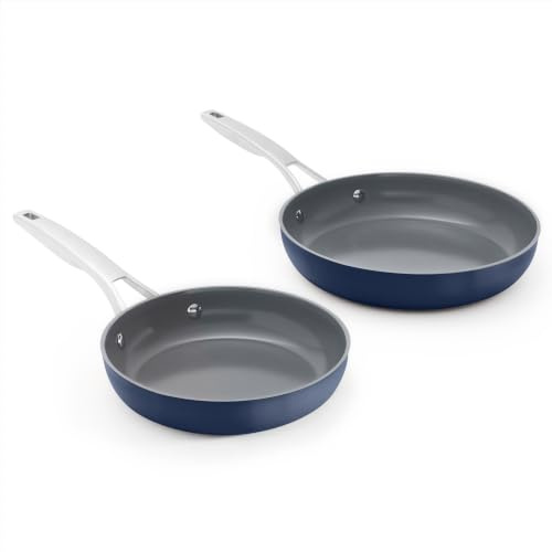 Calphalon® Premier Ceramic Nonstick 8 and 10 Frying Pan Set, Midnight Blue