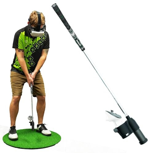 DeadEyeVR - DriVR Elite Chrome - Stepped Steel Golf Club for Meta Quest 2, 3, and Pro - Realistic VR Golf Simulator Handle - Adjustable Weighted VR Golf Club Grip for Enhanced Play