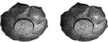 2 x japanische Retro-Teetassen-Untersetzer, Zinn-Teetassen-Untersetzer, rustikale Bauernhaus-Untersetzer, Kung-Fu-Teetassen-Untersetzer, Lotusblumen-Untersetzer