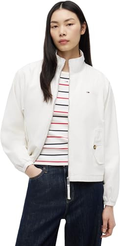 Tommy Jeans Damen Übergangsjacke Zip Cotton mit Reißverschluss