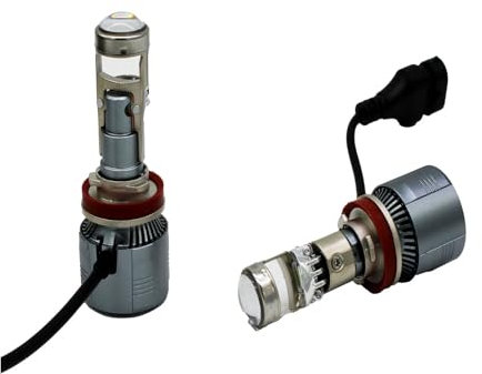BVMKNI Mini lente de proyector de 150w H7, bombillas LED superbrillantes for faros delanteros, kit de conversión de 15000lm, luz alta y baja, color