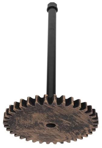 Gadpiparty Porte-Rouleau De Papier Essuie-Tout Industriel en Métal Noir Support pour Film Alimentaire, Design Tuyau d'eau, Autoportant Cuisine Et Salle De Bain, Compact Et Polyvalent