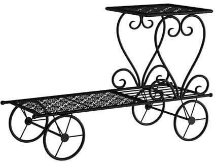 Soporte para plantas Soporte for maceta, estantes de exhibición for macetas, estante de Metal, estante de hierro, muebles de jardín al aire libre y organizador de plantas for terraza Estante para plan