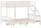 HEFZGDB Etagenbett 80x200/140x200 cm Weiß Massivholz Kiefer Ehebett Gästebett Familienbett Einzelbett für Schlafzimmer Wohnbereich Gästezimmer Herberge