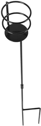 CIYODO Porte-bouteille De Boisson Range Bouteille Etagere Rangement Support En Fer Pour Bouteille Piquet De Support De Bouteille Conteneur De Stockage Black Le Fer Réutilisable