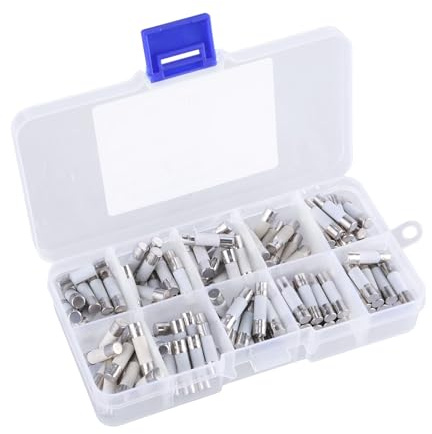 Lot de 100 tubes de protection en céramique pour circuits avec boîte de rangement