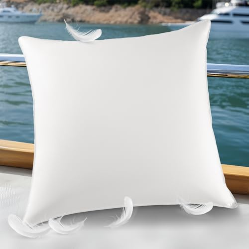 AiAngu DEITAS Daunenkissen - 3-Kammer Design für optimalen Nackenstütz, weiche & atmungsaktive 100% Baumwollbezug, Bettkissen perfekt für Allergiker und Kinder(Weiß,80x80 cm (1 Stück))