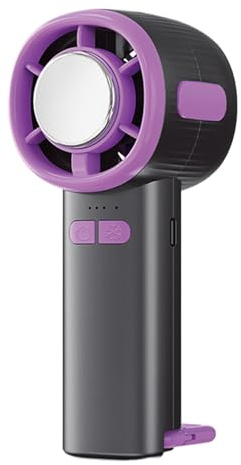 Ventilateur de refroidissement par glace. Ventilateur personnel portable avec écran numérique : refroidisseur à semi-conducteurs rechargeable à haute vitesse pour l'intérieur, le lieu de travail