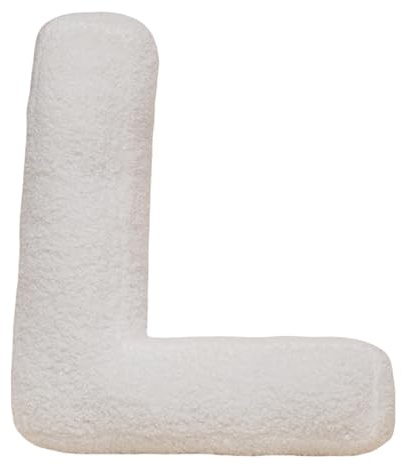 GUAKK Plüsch-Buchstabenkissen, niedliches Dekokissen für Kinderzimmer, weiches Plüsch-Alphabet-Kissen für Sofa, Bett, Boden und Auto-Dekoration, bezaubernde Zimmer-Couch, dekorative Kissen (Größe L)