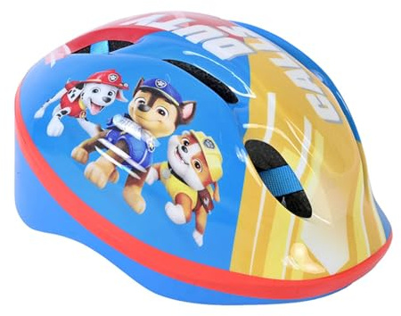 Paw Patrol Kinder Fahrradhelm für Jungen & Mädchen, Größe 52-56 cm, Verstellbarer Kinderhelm mit Chase, Marshall & Rubble, Buntes Design, Helm für Fahrrad, Roller & Laufrad, Stoßfestes EPS Material