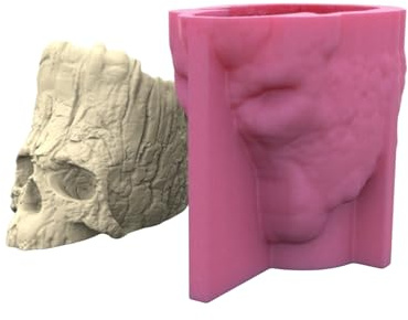 Practical Resin Skull Shape Planter Mold for Craft Enthusiasts to Create Unique Home and Garden Decorations Jewelry Making Mold
