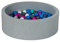 Velinda Piscine a balles pour Enfant, Aire de Jeu + 150 balles (Couleurs des balles: Blanc, Bleu, Rose, Gris, Turquoise)