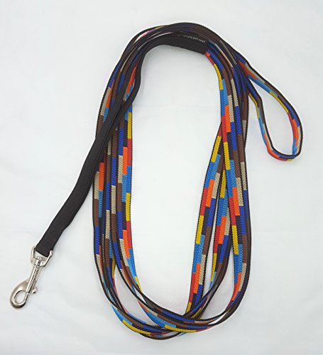 elropet Flex Fährtenleine Schleppleine mit Ruckdämpfer Navajo 15m-20mm Hundeleine