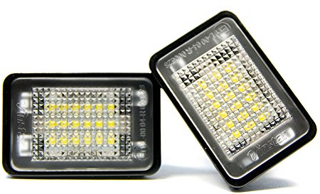 2 x LED Kennzeichenbeleuchtung Kennzeichen Xenon Leuchte Beleuchtung