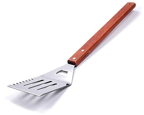 Ounona barbecue Spatule en acier inoxydable Spatule ajourée à griller Frits Pelle pour barbecue Ustensiles de cuisson