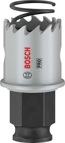 Bosch 1x Scie trépan PRO Sheet Metal Power Change Plus (pour Tôles en acier inoxydable, Tôles en acier, Ø 25 mm, Professional Accessoire Perceuses/visseuses rotatives)