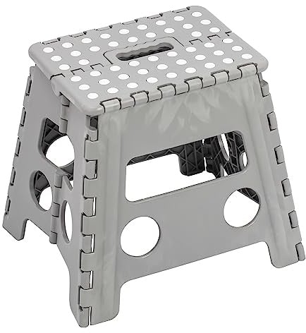 King Collection Klapphocker CLIC-CLAC grau hoch