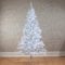 ASAB Christmas Tree Premium Artificial Hinged Realistic Natural Branches Xmas Tree with Metal Stand PVC Easy Assembly Home Office Indoor and Outdoor 4ft 5ft 6ft 7ft Green White (White 7FT)