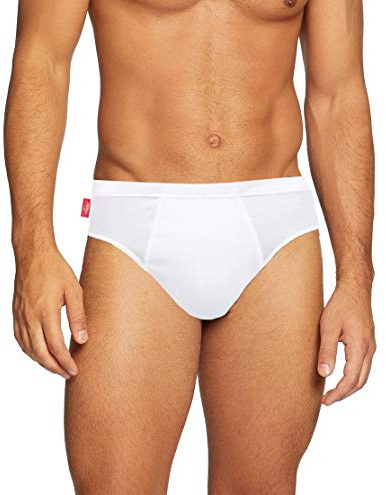 Liabel® 12 slips para hombre 100 % algodón, braguitas para hombre blancas y de colores interiores transpirables