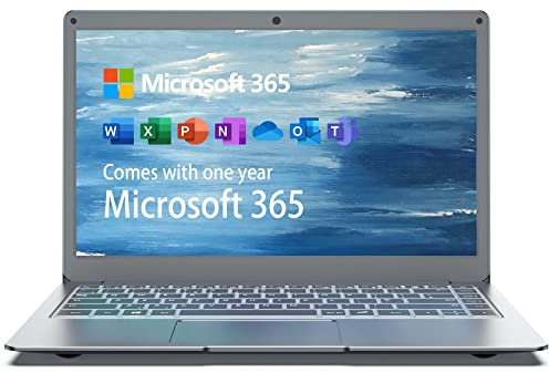 JUMPER Ordenador portátil de 13,3 Pulgadas, Microsoft Office 365, 4 GB de RAM, 64 GB eMMC, Laptop Equipadas con Windows 10, Intel Celeron N3350, Bluetooth 4.2, Doble Banda WiFi, Memoria Ampliable