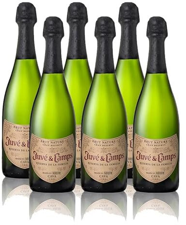 Momentos Santiamen Cava Juve Camps Reserva Familia Brut Nature de 75 cl - D.O. Cava - Bodegas Juve y Camps (Pack de 6 botellas)