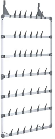 Hanging Shoe Rack Silver 66x13x139 cm
