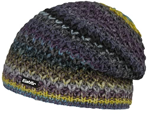 Eisbär Bao Strickmütze Beanie Wollmütze Wintermütze Damen - Made in Austria mit Futter, Futter Winter Herbst-Winter - One Size Flieder