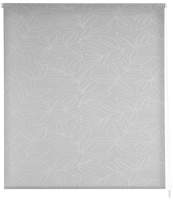 Estoralis | Selene | Estor Enrollable Diseño Moderno | Translúcido Jacquard | Gris | 110 x 255 cm (Ancho/Alto) Tamaño Tela 107 x 250 cm | Estores para Ventanas y Puertas