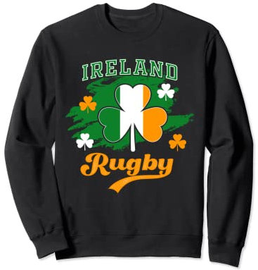 Irischer Rugbyspieler und Irland Rugby oder Irish Rugby Team Sweatshirt