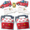 HHO Feuerwehr-Party-Spar-Set - 6 Einladungen + 6 Geschenkeboxen (# Sparset 2)